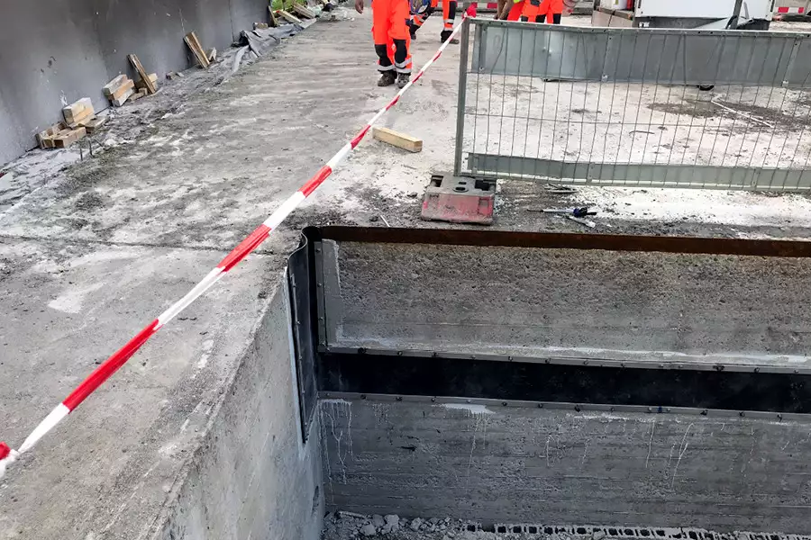 Fugenabdeckung: Baustellenabbildung 1 Fugenabdeckung: Baustellenabbildung 1